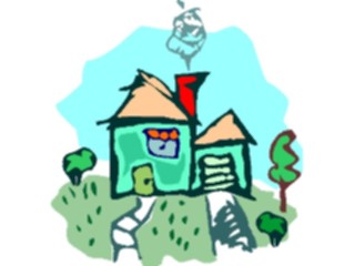 Sticker Custom Preview Image #082382 Kids Stuff Drawings House3
