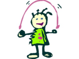 Sticker Custom Preview Image #082396 Kids Stuff Drawings Jumping Rope