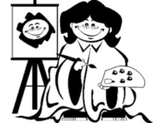 Sticker Custom Preview Image #082397 Kids Stuff Drawings Kid Artist