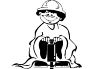 Sticker Custom Preview Image #082401 Kids Stuff Drawings Kid Construction Worker