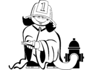 Sticker Custom Preview Image #082404 Kids Stuff Drawings Kid Firefighter