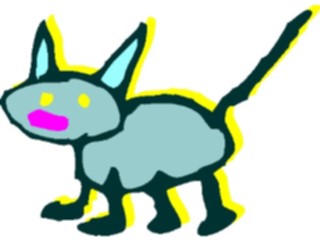 Sticker Custom Preview Image #082413 Kids Stuff Drawings Kitty Cat2