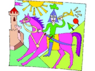 Sticker Custom Preview Image #082416 Kids Stuff Drawings Knight2