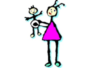 Sticker Custom Preview Image #082426 Kids Stuff Drawings Mom Baby
