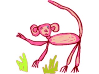 Sticker Custom Preview Image #082428 Kids Stuff Drawings Monkey