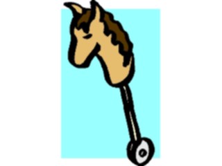 Sticker Custom Preview Image #082451 Kids Stuff Drawings Play Horse