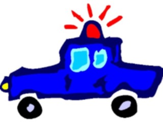 Sticker Custom Preview Image #082455 Kids Stuff Drawings Police Car