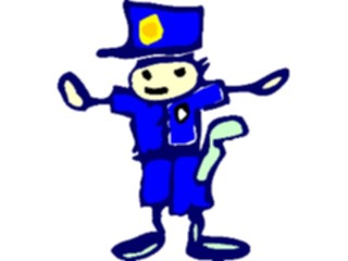 Sticker Custom Preview Image #082456 Kids Stuff Drawings Policeman1