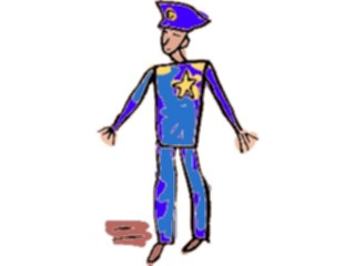 Sticker Custom Preview Image #082457 Kids Stuff Drawings Policeman2