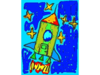 Sticker Custom Preview Image #082464 Kids Stuff Drawings Rocketship