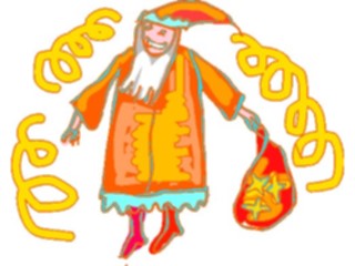 Sticker Custom Preview Image #082470 Kids Stuff Drawings Santa2