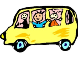 Sticker Custom Preview Image #082473 Kids Stuff Drawings School Bus2