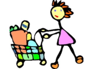 Sticker Custom Preview Image #082480 Kids Stuff Drawings Shopping