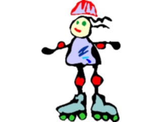 Sticker Custom Preview Image #082483 Kids Stuff Drawings Skating1