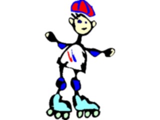 Sticker Custom Preview Image #082484 Kids Stuff Drawings Skating2