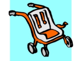 Sticker Custom Preview Image #082501 Kids Stuff Drawings Stroller2