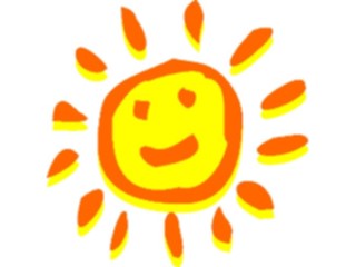 Sticker Custom Preview Image #082503 Kids Stuff Drawings Sun1