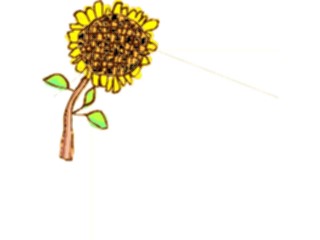 Sticker Custom Preview Image #082510 Kids Stuff Drawings Sunflower