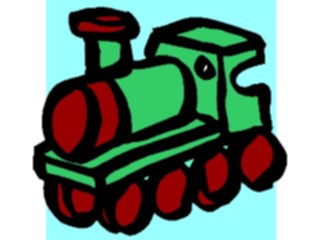 Sticker Custom Preview Image #082521 Kids Stuff Drawings Train1