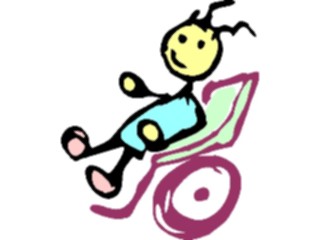 Sticker Custom Preview Image #082527 Kids Stuff Drawings Wheelchair