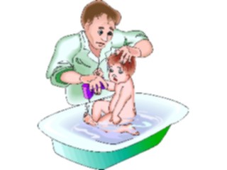 Sticker Custom Preview Image #082564 Kids Stuff Images Baby Bathing4