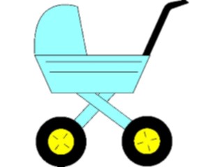 Sticker Custom Preview Image #082574 Kids Stuff Images Baby Carriage1