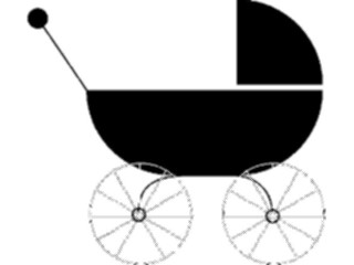 Sticker Custom Preview Image #082576 Kids Stuff Images Baby Carriage3