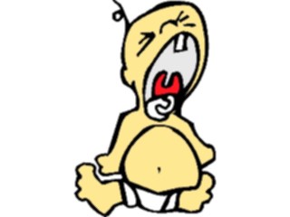 Sticker Custom Preview Image #082589 Kids Stuff Images Baby Crying01