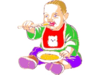 Sticker Custom Preview Image #082616 Kids Stuff Images Baby Eating1