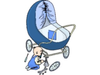 Sticker Custom Preview Image #082632 Kids Stuff Images Baby Fixing Carriage