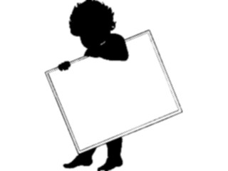 Sticker Custom Preview Image #082640 Kids Stuff Images Baby Holding Sign1