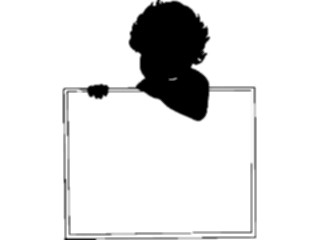 Sticker Custom Preview Image #082641 Kids Stuff Images Baby Holding Sign2