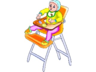 Sticker Custom Preview Image #082661 Kids Stuff Images Babyin High Chair3