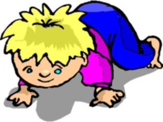 Sticker Custom Preview Image #082801 Kids Stuff Images Boy Crawling1