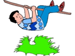 Sticker Custom Preview Image #082805 Kids Stuff Images Boy Crossing Rope