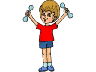 Sticker Custom Preview Image #082826 Kids Stuff Images Boy Exercising2