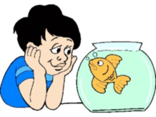 Sticker Custom Preview Image #082850 Kids Stuff Images Boy Goldfish