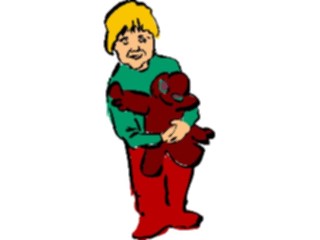 Sticker Custom Preview Image #082858 Kids Stuff Images Boy Holding Toy