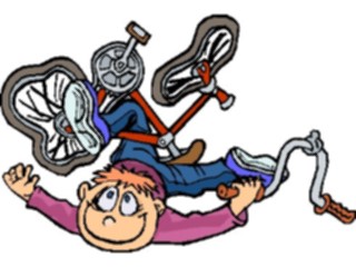 Sticker Custom Preview Image #082861 Kids Stuff Images Boyin Bicycle Crash