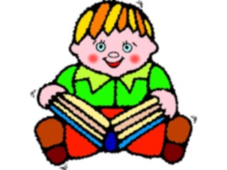 Sticker Custom Preview Image #082980 Kids Stuff Images Boy Reading04