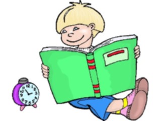 Sticker Custom Preview Image #082988 Kids Stuff Images Boy Reading12