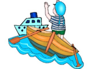 Sticker Custom Preview Image #082992 Kids Stuff Images Boy Rowing1