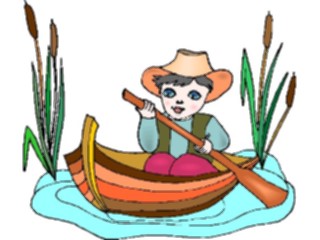 Sticker Custom Preview Image #082993 Kids Stuff Images Boy Rowing2