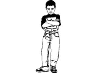 Sticker Custom Preview Image #083093 Kids Stuff Images Boywith Arms Crossed