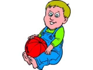 Sticker Custom Preview Image #083101 Kids Stuff Images Boywith Ball03