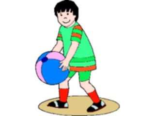 Sticker Custom Preview Image #083104 Kids Stuff Images Boywith Ball06