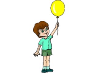 Sticker Custom Preview Image #083111 Kids Stuff Images Boywith Balloon2