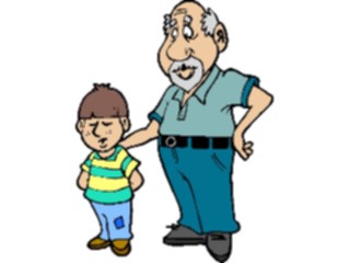 Sticker Custom Preview Image #083150 Kids Stuff Images Boywith Grandfather