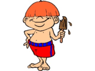 Sticker Custom Preview Image #083170 Kids Stuff Images Boywith Popsicle1