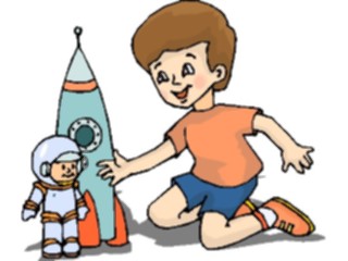 Sticker Custom Preview Image #083176 Kids Stuff Images Boywith Rocketship